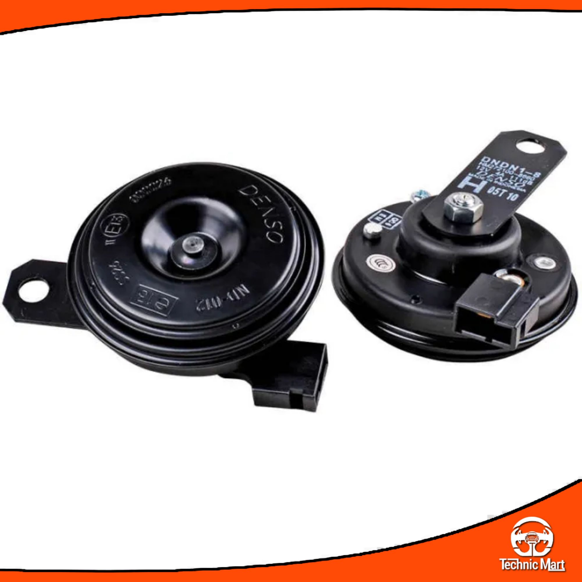 Picture of Denso Compact Full Power Tone Universal Horn Set of 2 for Motorbike/Car