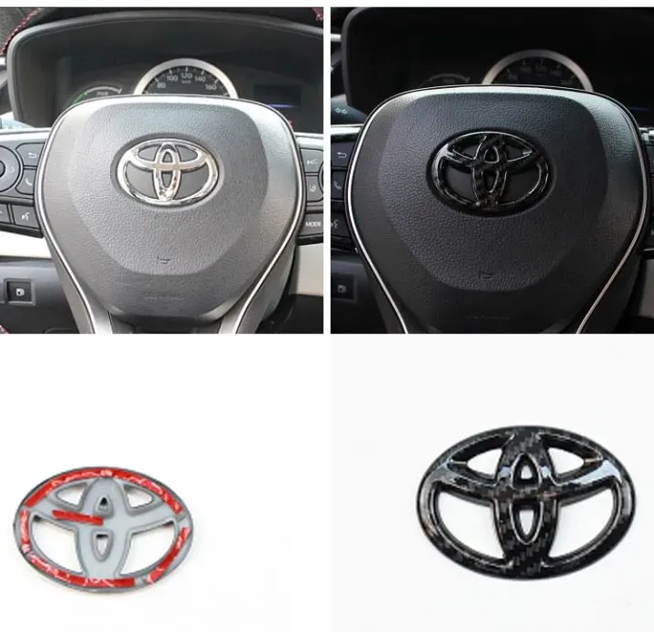 Picture of Universal Toyota Steering Wheel Logo Carbon