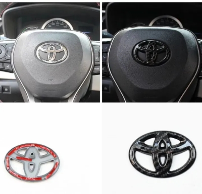 Picture of Universal Toyota Steering Wheel Logo Carbon