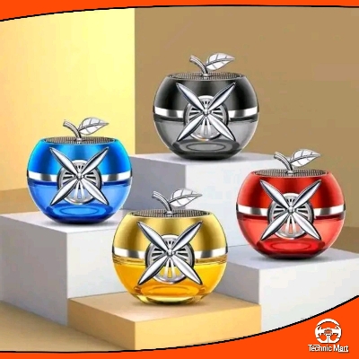 Picture of Apple Model Auto Ornament Solar Energy Air Fresheners Car Perfume Gel Car Gel Air Freshener Car Accessories