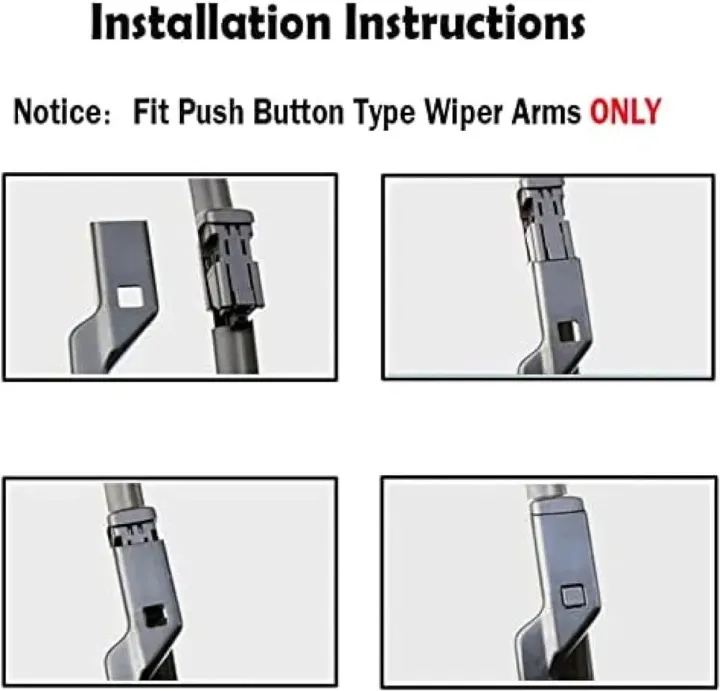 Picture of 26" 16" Front Windshield Wiper Blades Fit For Toyota C-HR CHR (Set of 2)
