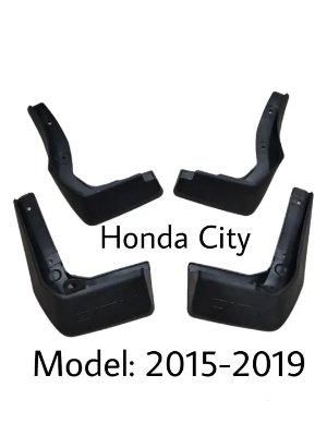 Picture of Honda City Original Mudguards 2015-2019 Black 4pcs