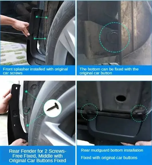 Picture of Toyota C-HR Original Mudguards 4PCS Black