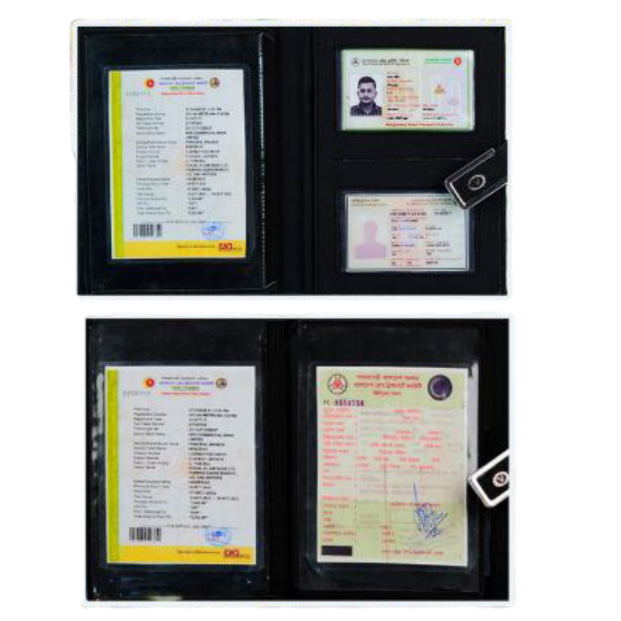 Picture of Universal Car Duconemt Holder 5 pocket Up Leather