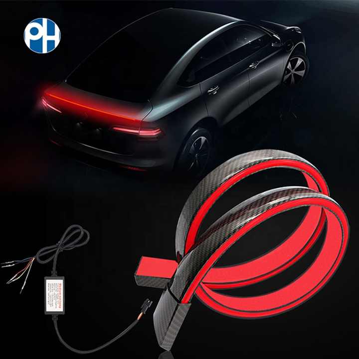 Picture of Car F30 LED Spoiler Dynamic Turn Signal Brake Light Rear Trunk Roof Spoiler