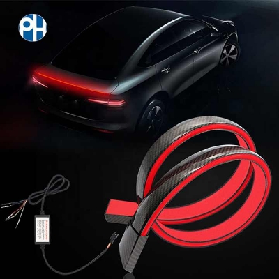 Picture of Car F30 LED Spoiler Dynamic Turn Signal Brake Light Rear Trunk Roof Spoiler
