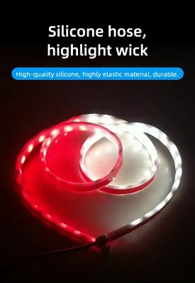 Picture of LED Car Door Anti-Collision Warning Light Welcome Light Car Universal Decorative Light Belt Car Door Atmosphere Lamp Easy