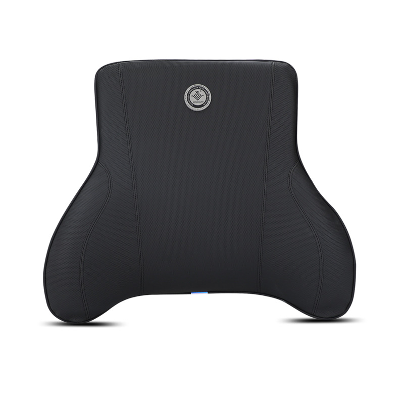 Picture of Premium Car memory foam backrest lumbar support Black colour.