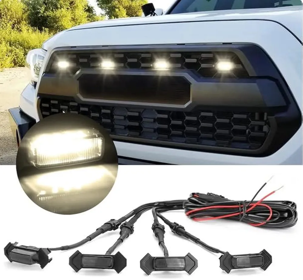 Picture of amber LED grille lights, commonly used for Car, truck
