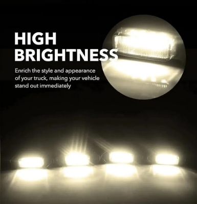 Picture of amber LED grille lights, commonly used for Car, truck