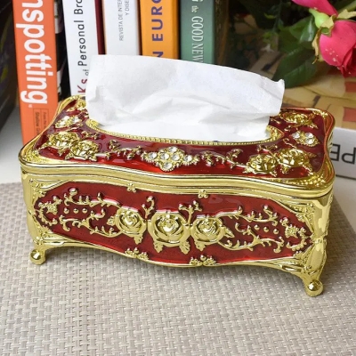 Picture of Best Luxury RED Tissue Box Acrylic Rectangular Bedroom/ Car
