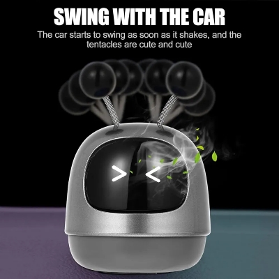 Picture of 1Pc Mini Robot Car Air Freshener Parfum Flavoring Ventilation Cute toon Display Mold Fragrance Decoration for Vehicles