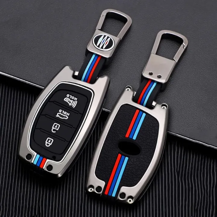 Picture of Hyundai Creta Metal with silicone Key Cover
