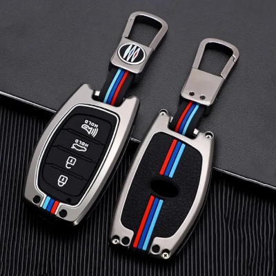 Picture of Hyundai Creta Metal with silicone Key Cover