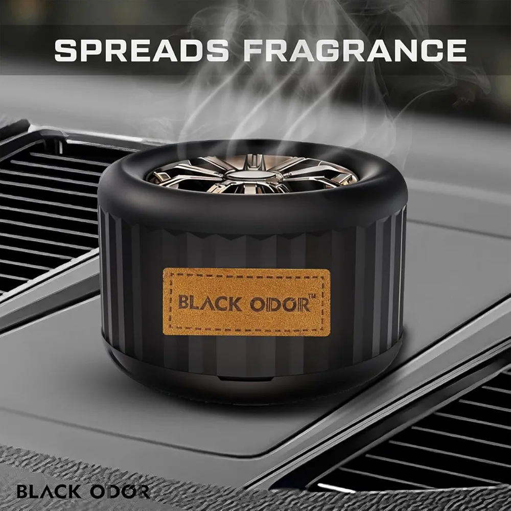 Picture of Black Odor Lucky Wheel Car Air Freshener 45g ( New Car)
