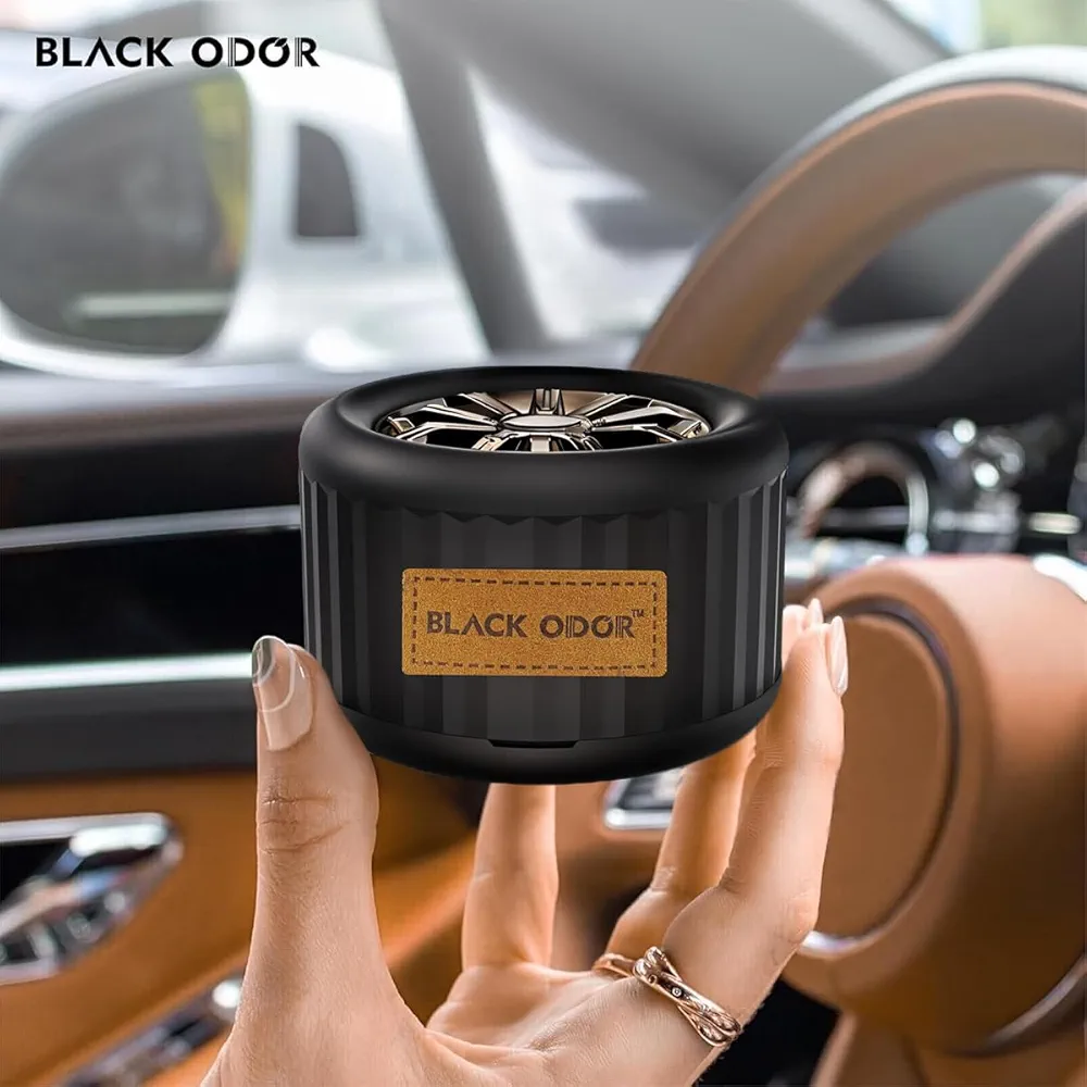 Picture of Black Odor Lucky Wheel Car Air Freshener 45g ( New Car)