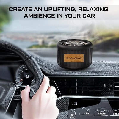 Picture of Black Odor Lucky Wheel Car Air Freshener 45g ( New Car)