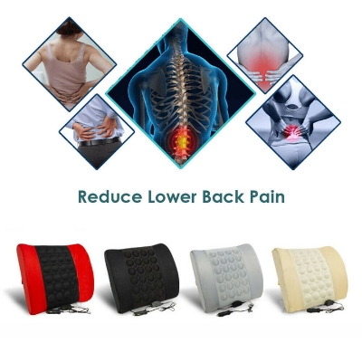 Picture of Back Support Electric Massage Vibration Lumbar Car Seat Pillow Cushions