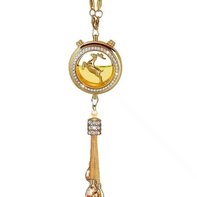 Picture of Car perfume car pendant car pendant creative one deer peace aromatherapy high-end men and women car pendant essential oil