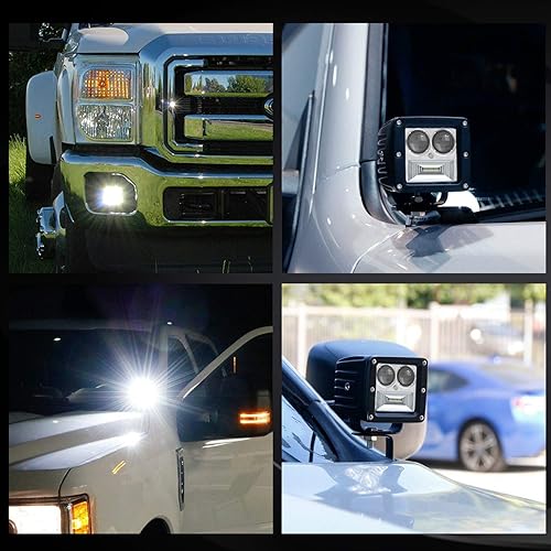Picture of Car LED Work Light Bar Driving Lamp Headlight Bulb Beam Light Car Suv Off-Road Driving Fog Lights