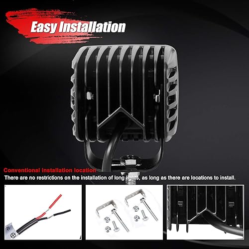 Picture of Car LED Work Light Bar Driving Lamp Headlight Bulb Beam Light Car Suv Off-Road Driving Fog Lights