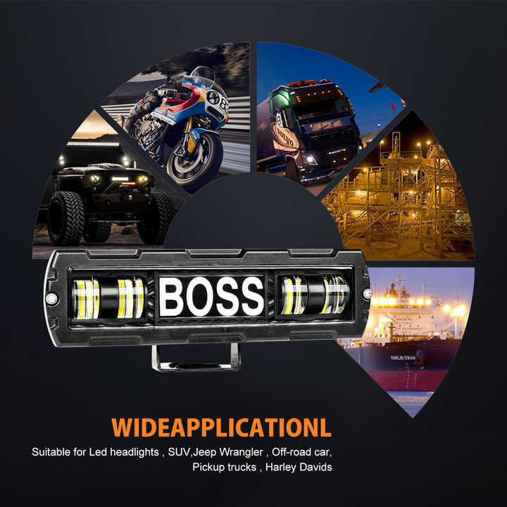 Picture of Car LED Work Light Bar Driving Lamp Headlight Bulb Beam Light Car Suv Off-Road Driving Fog Lights