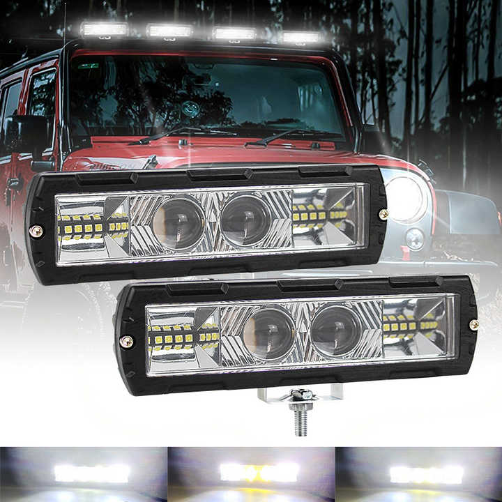 Picture of Car LED Work Light Bar Driving Lamp Headlight Bulb Beam Light Car Suv Off-Road Driving Fog Lights