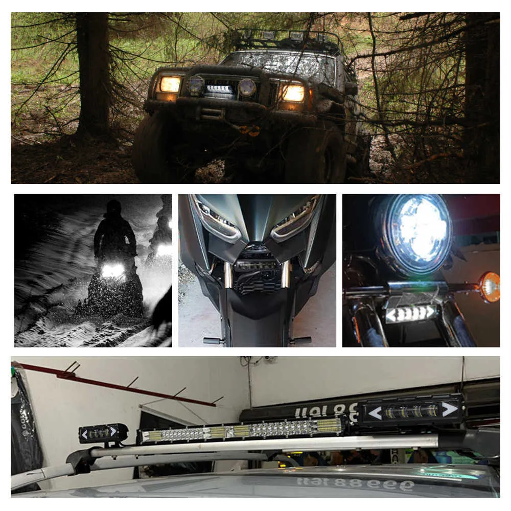 Picture of Car LED Work Light Bar Driving Lamp Headlight Bulb Beam Light Car Suv Off-Road Driving Fog Lights