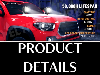 Picture of Car LED Work Light Bar Driving Lamp Headlight Bulb Beam Light Car Suv Off-Road Driving Fog Lights