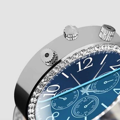 Picture of Car Air Freshener With Clock - Practical And Scented Solution for Your Vehicle (Golden & Silver)