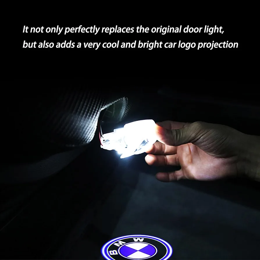 Picture of 2PCS LED Logo Laser Projection Light Auto Door Welcome Light For BMW E63 E64 F60 F32 F33 F36 F82 F83 Accessories-BMW