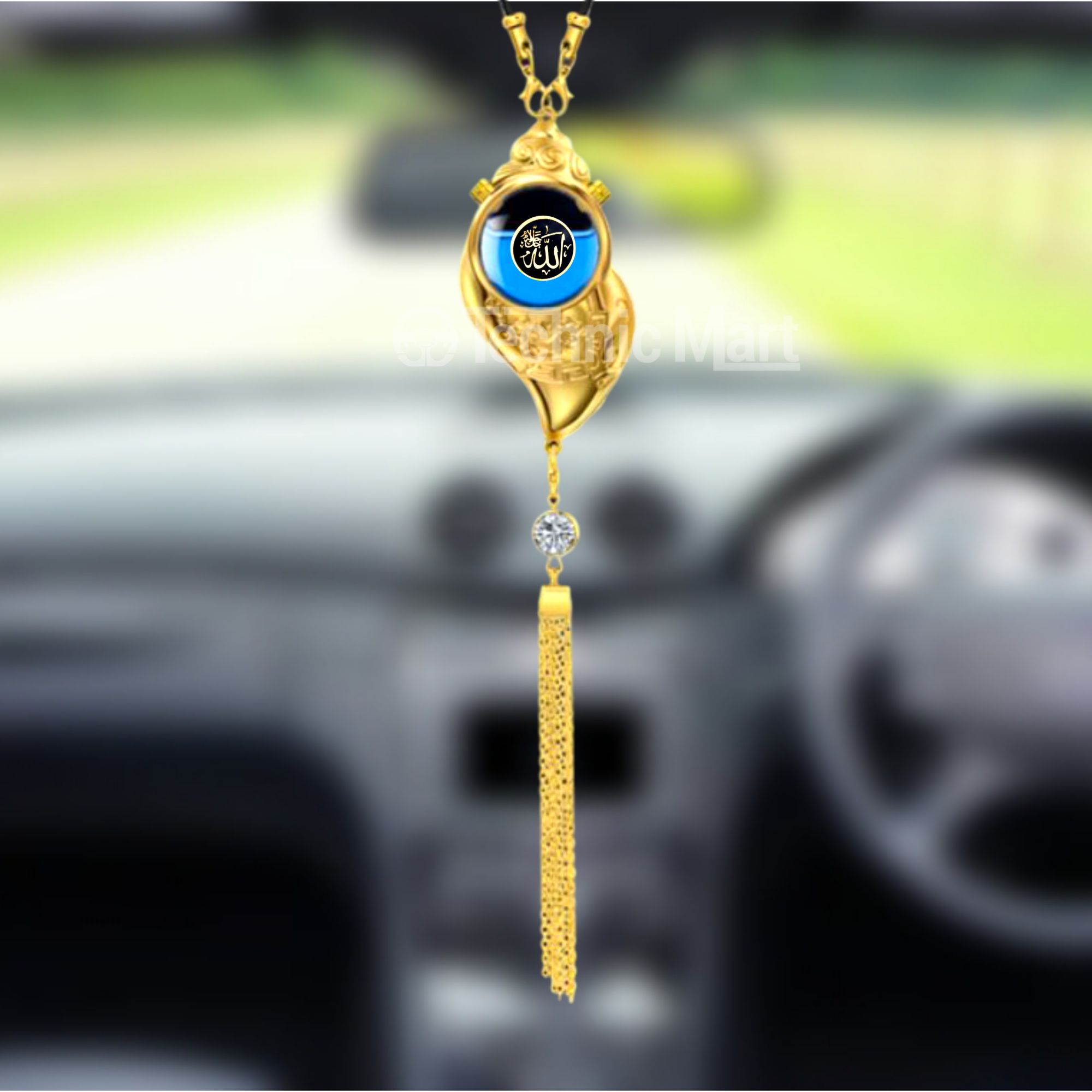 Picture of Hanging car perfume pendant car perfume essential oil aromatherapy pendant to remove odor lasting light fragrance car interior ornaments