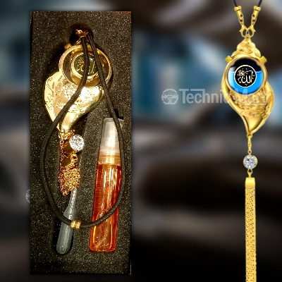 Picture of Hanging car perfume pendant car perfume essential oil aromatherapy pendant to remove odor lasting light fragrance car interior ornaments