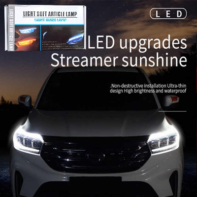 Picture of Car LED Strip Lights Flexible LED Headlight Strips 2PCS 60cm/24inch