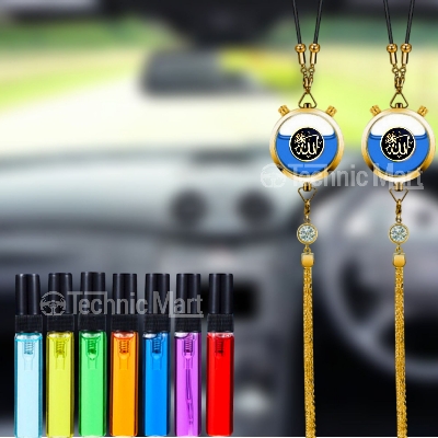 Picture of Hanging car perfume pendant car perfume essential oil aromatherapy pendant to remove odor lasting light fragrance car interior ornaments
