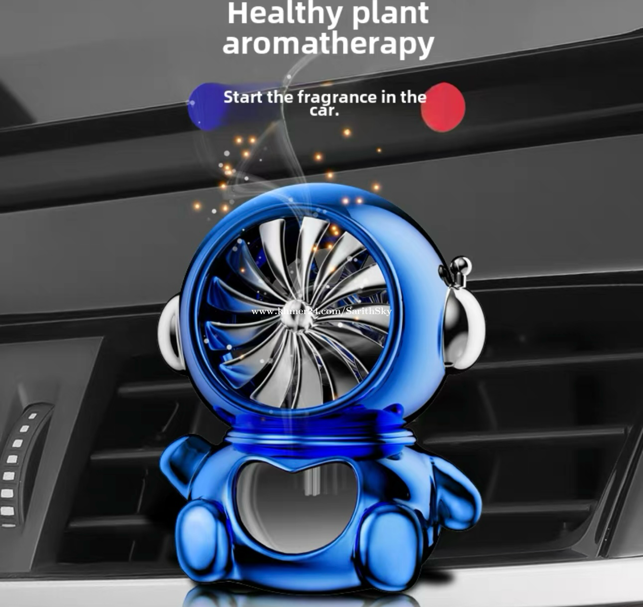 Picture of Car Air Freshener Clip Universal Car Vent Clip Air Freshener with Long Lasting Fragrance Aromatherapy Diffuser for Suv Truck Auto Cool Fan Design Interior Car Accessories Car Fragrance Vent Clip