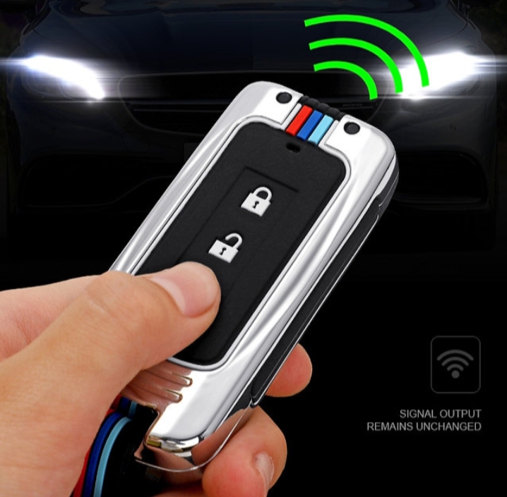 Picture of Key Case Cover Fit for Mitsubishi Outlander Sport Eclipse Key case Keyshell Accessories Protector 3 Button Black