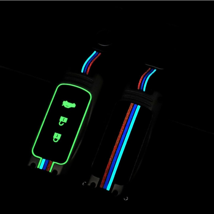 Picture of Key Case Cover Fit for Mitsubishi Outlander Sport Eclipse Key case Keyshell Accessories Protector 3 Button Black