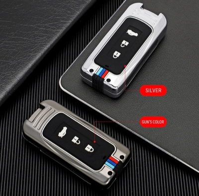 Picture of Key Case Cover Fit for Mitsubishi Outlander Sport Eclipse Key case Keyshell Accessories Protector 3 Button Black