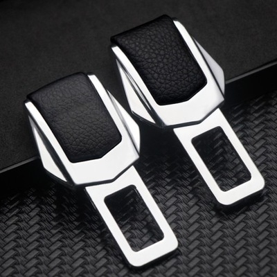 Picture of Car Seat Belt Clip Universal Alloy Safety Lock Buckle Plug 2Pcs