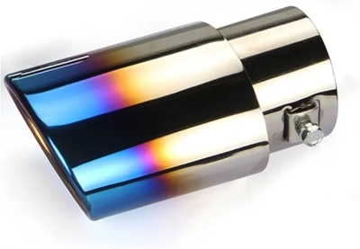 Picture of Universal Car Exhaust Pipe Tail Stainless Steel Rear Round Muffler Tip Chrome RB