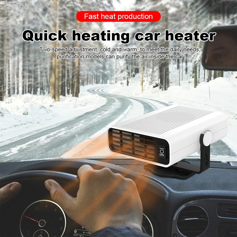 Picture of 2-in-1 Car Heater &amp; Cooling Fan – (12V And 24 V) 150W Portable Plug-in for All-Season Comfort