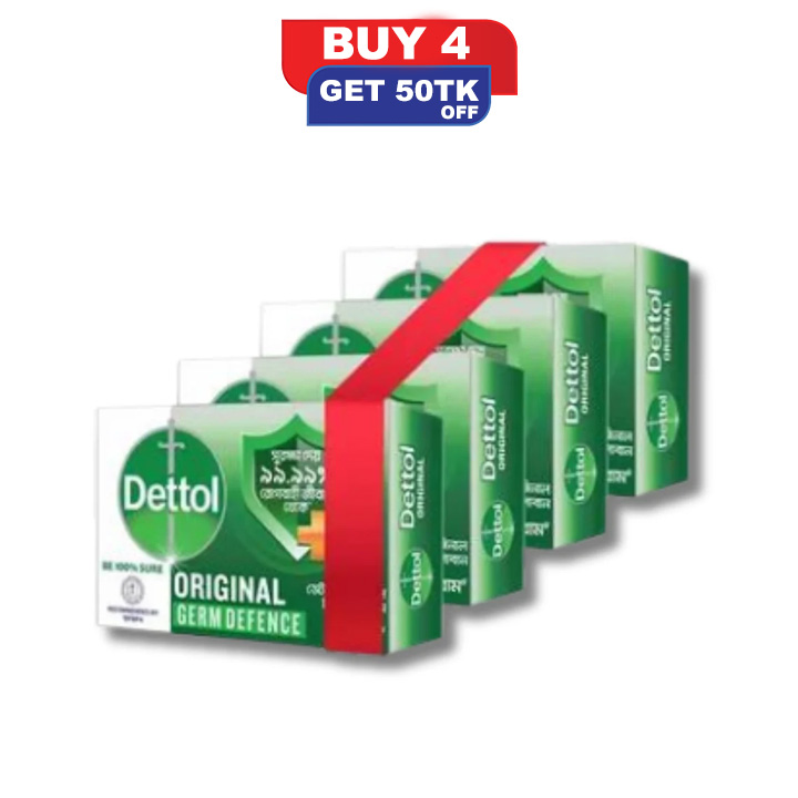 Picture of Dettol Soap 125gm Combo(Buy 4 Get 50TK OFF)