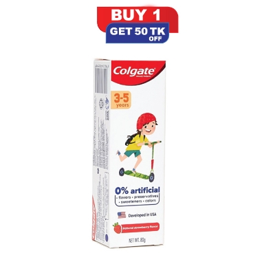 Picture of Colgate Toothpaste Strawberry Flavor for Kids (3-5 years) - 80gm - CPFH