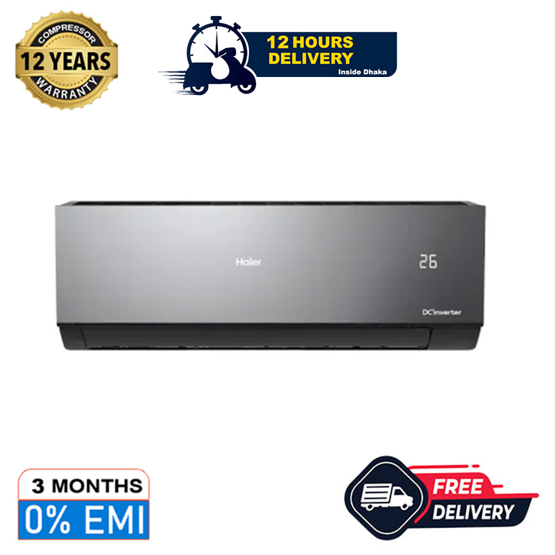 Picture of Haier 1.5 Ton 18000BTU  UltimateCool Inverter AC (HSU-18UltimateCool) With UVC Pro Sterilization, Wifi, Voice Control (Best Price)