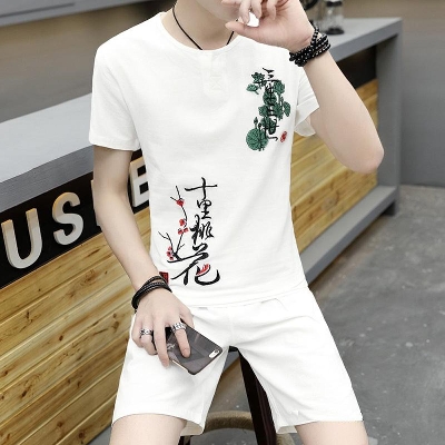 Picture of Casual Men's T-Shirt - White - Half Sleeve Round Neck - Comfortable to Wear in Summer Season
