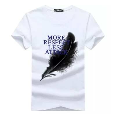 Picture of Casual T-shirt for Men - White - T-Shirt For Men