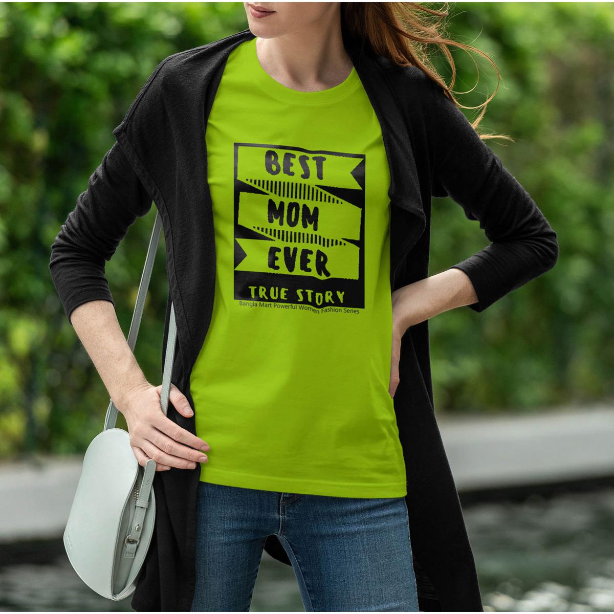 Picture of Half Sleeve Tops for Women - Black