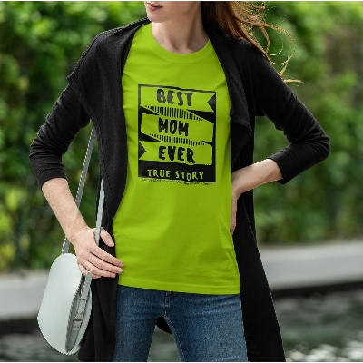 Picture of Half Sleeve Tops for Women - Black