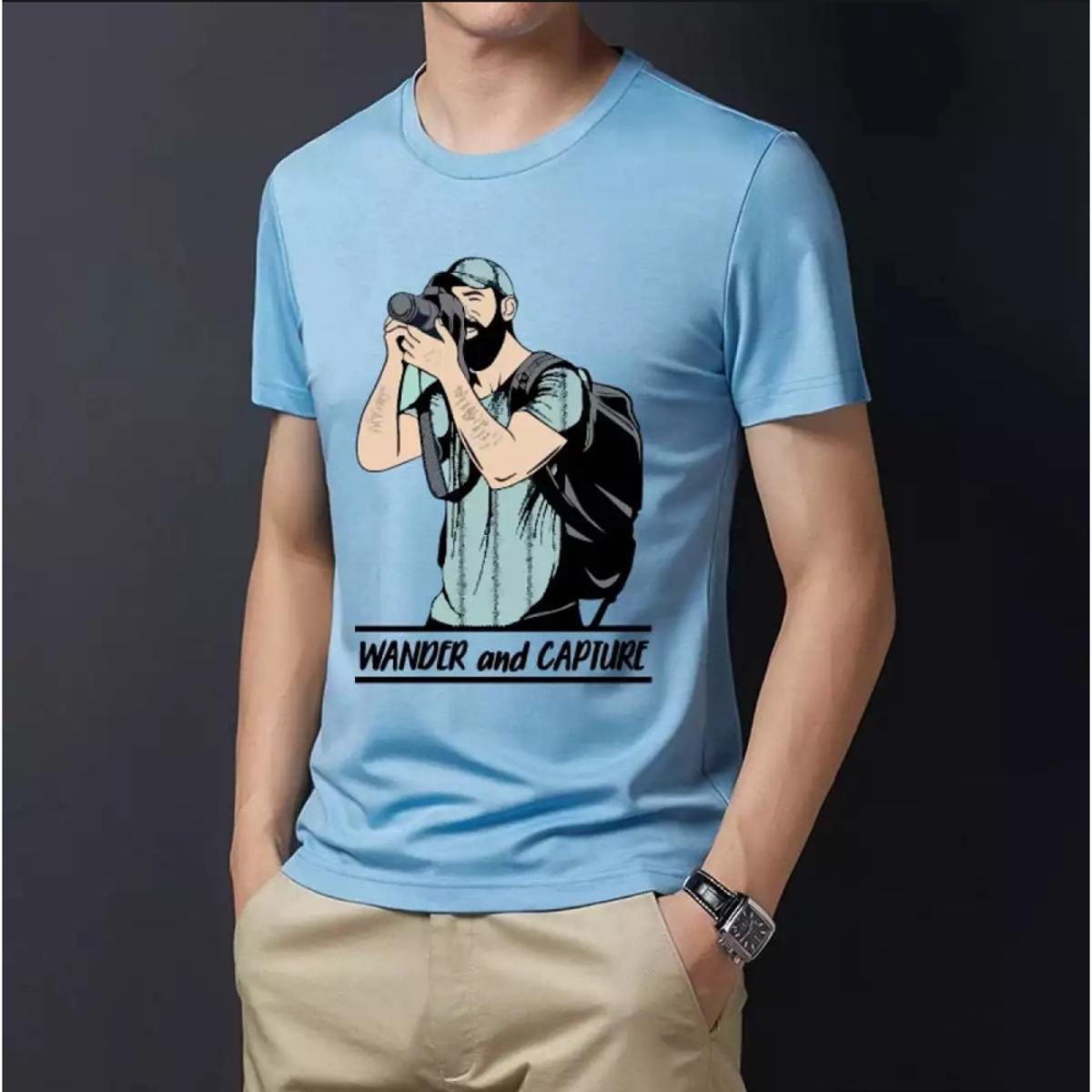 Picture of Photographer's Photography Half Sleeve Tshirt For Summer - Tshirt - T Shirt